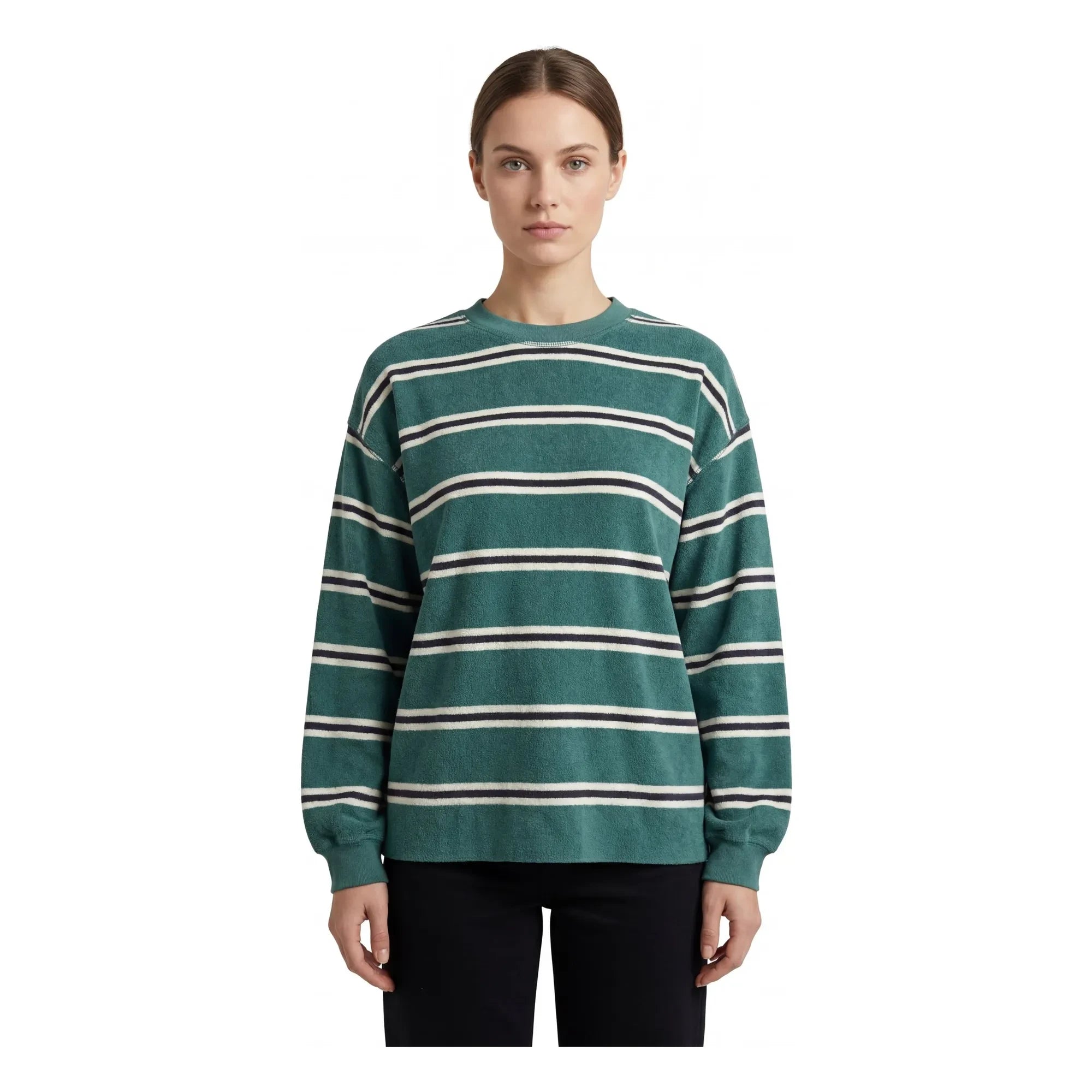 Hod - Sweat Marinière Victoire Baumwolle | Grün