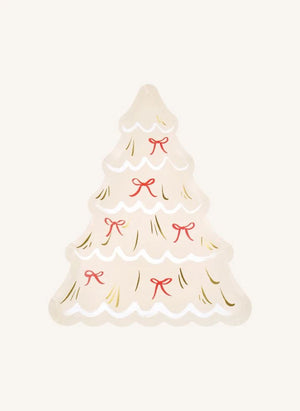 Meri Meri - Weihnachtsbaum Teller - 8er Set
