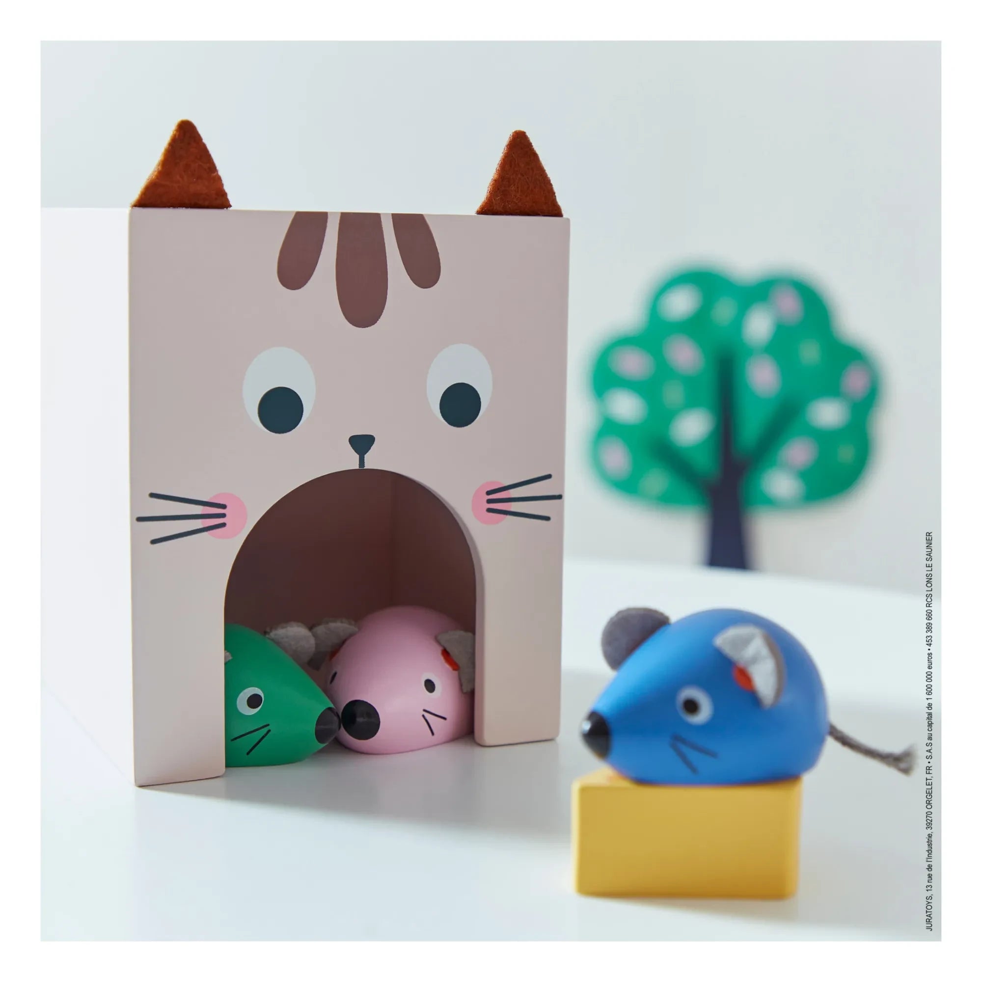 Janod - Räumliches Wahrnehmungsspiel - Katze und Maus