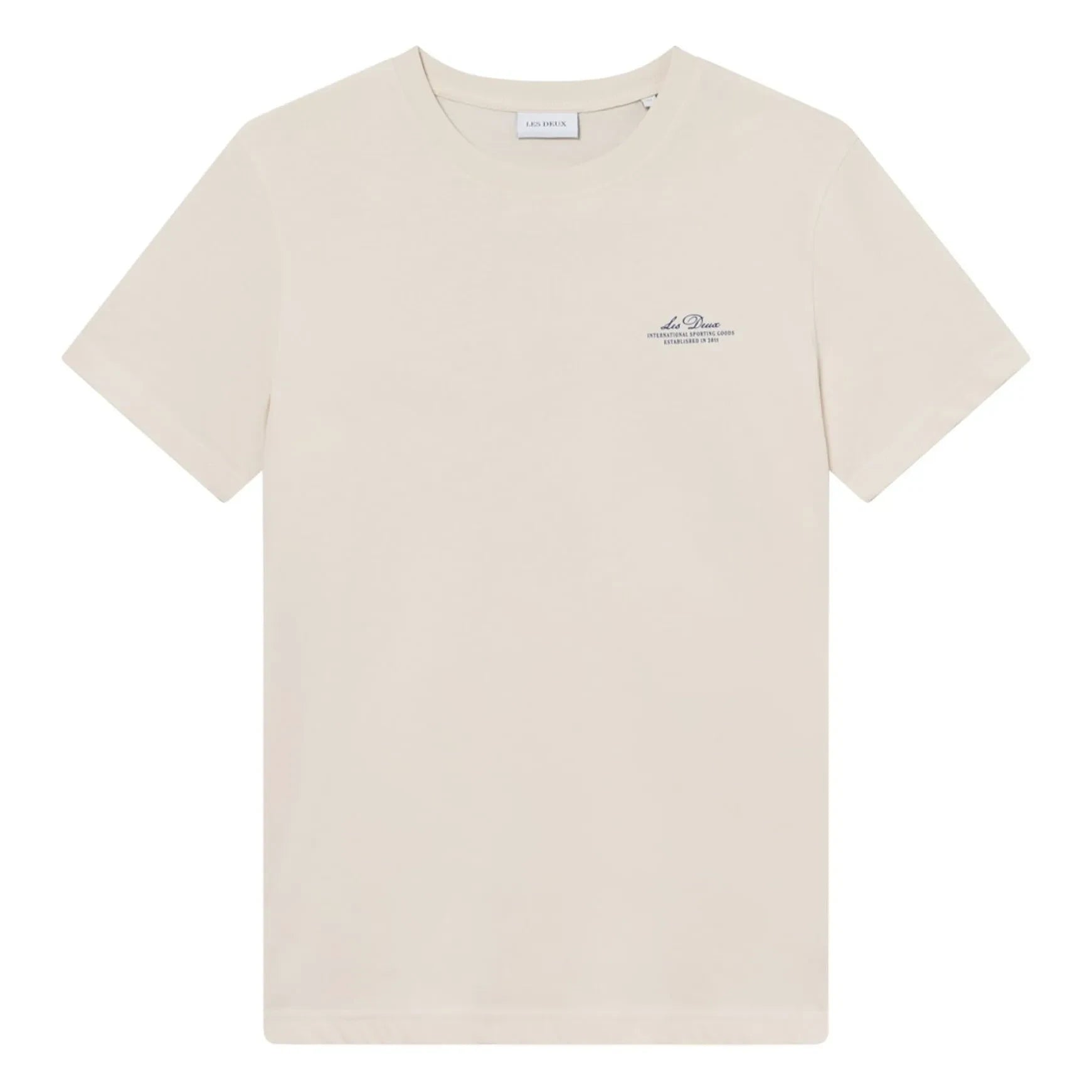Les Deux - Ben Glode Bio-Baumwoll Rundhals-T-Shirt | Gebrochenes Weiß