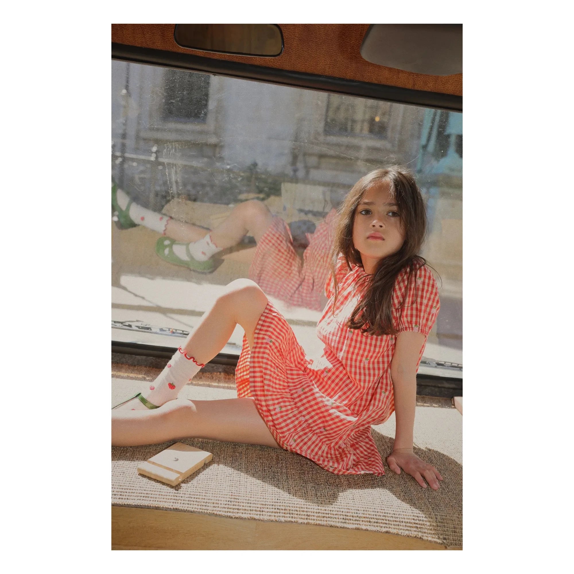 Flöss - Molly Gingham Kleid | Rot