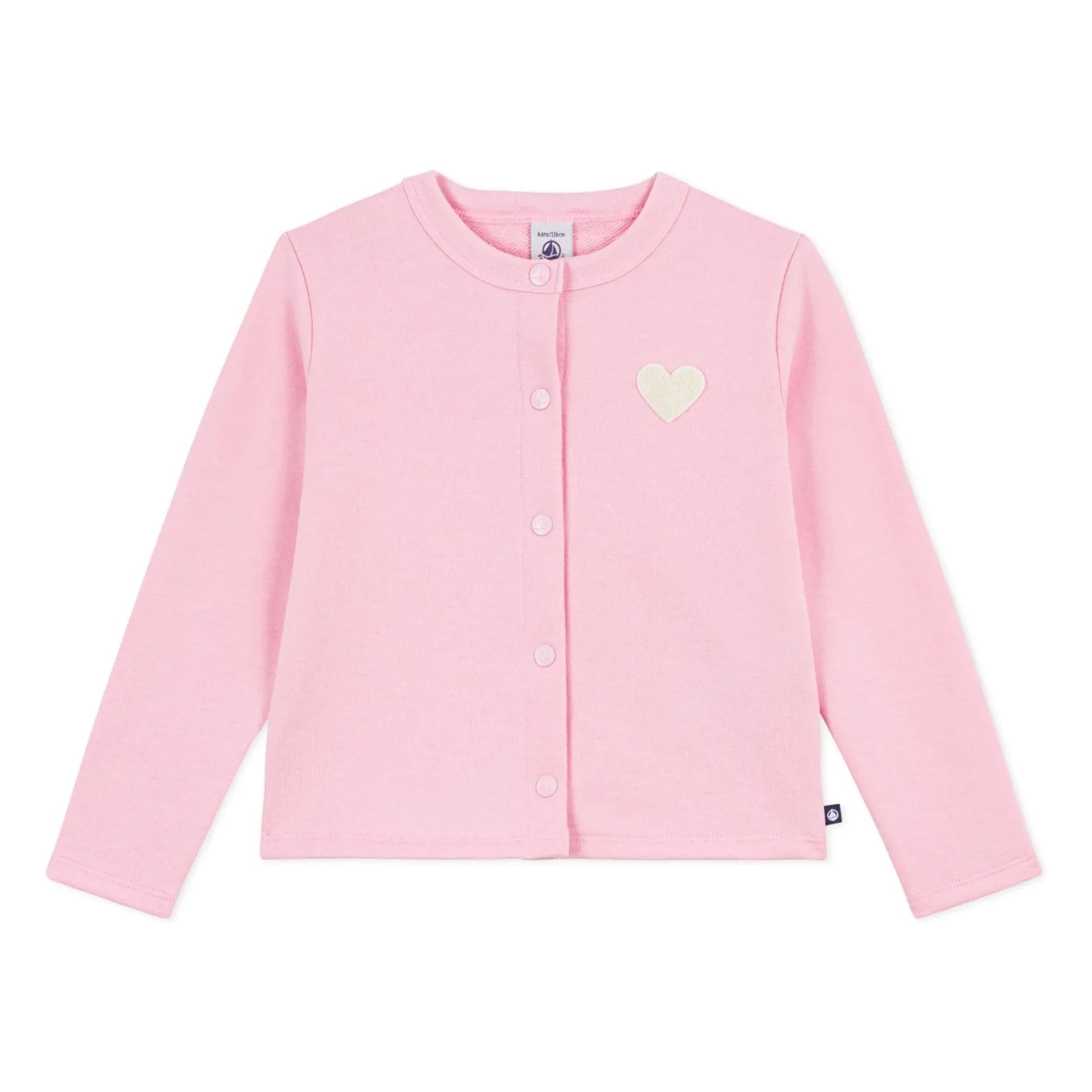 Petit Bateau - Uni Molleton Jacke | Rosa