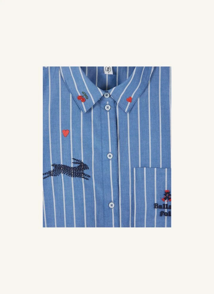 Emile et Ida - Elfy gestreiftes Hemd | Indigo