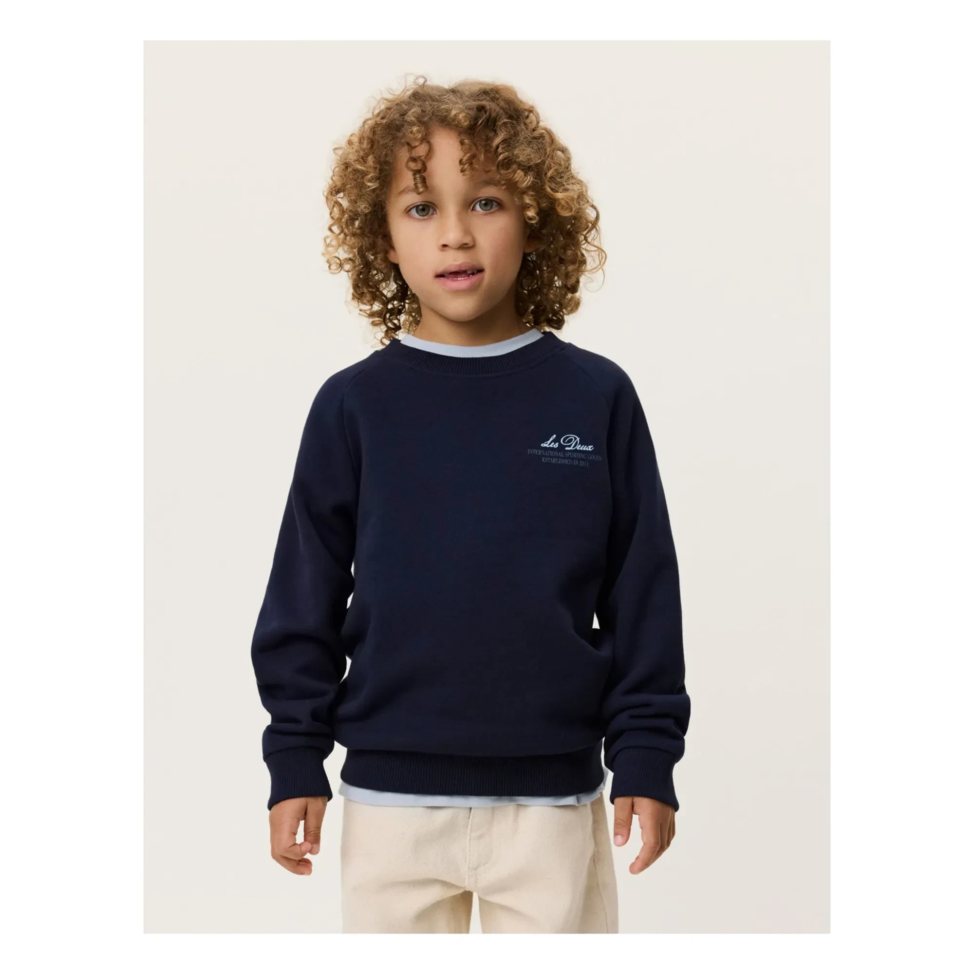 Les Deux - Globe Les Deux Bio-Baumwoll-Pullover | Schwarz
