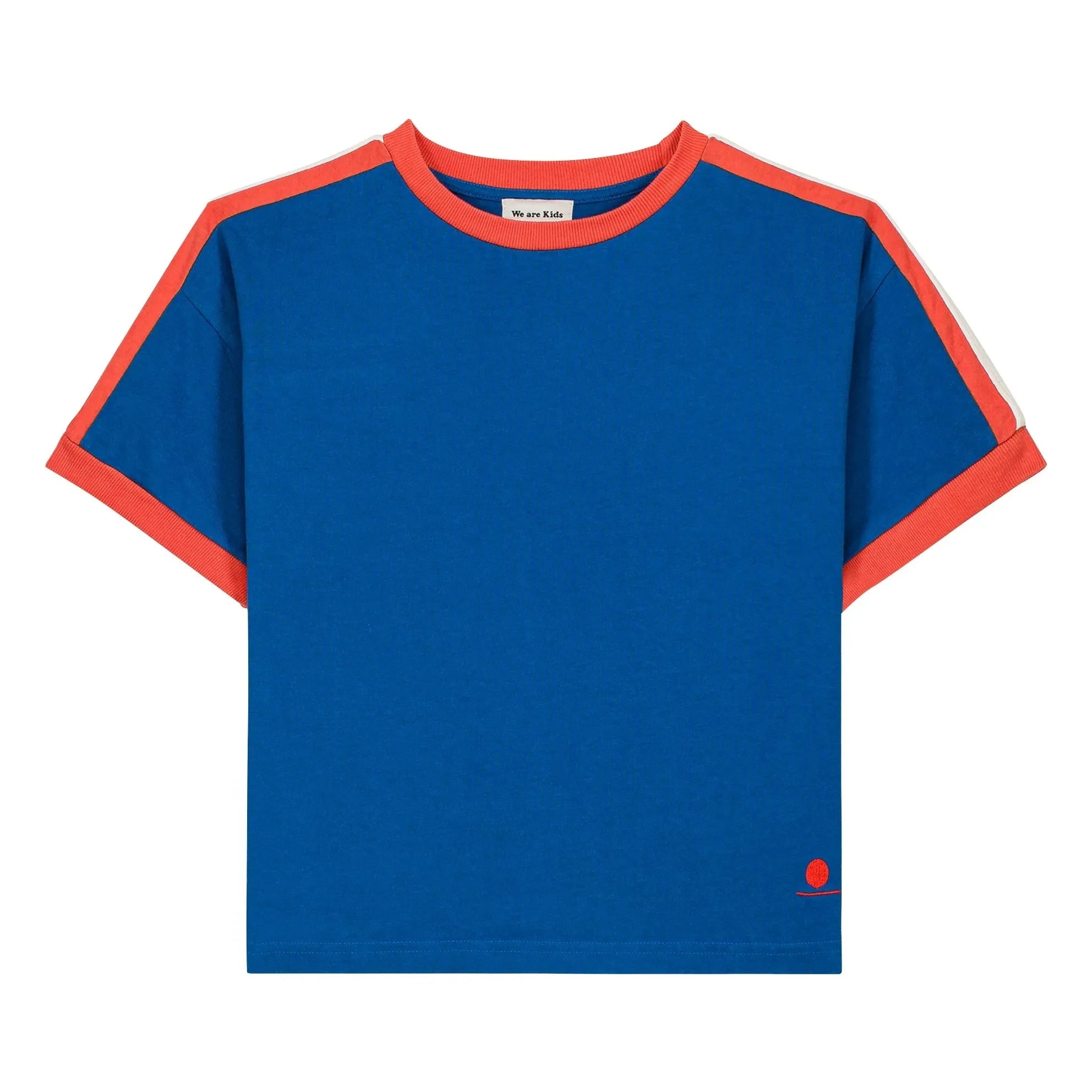 We Are Kids - Taylor Kontrast Bio-Baumwolle T-Shirt | Blau