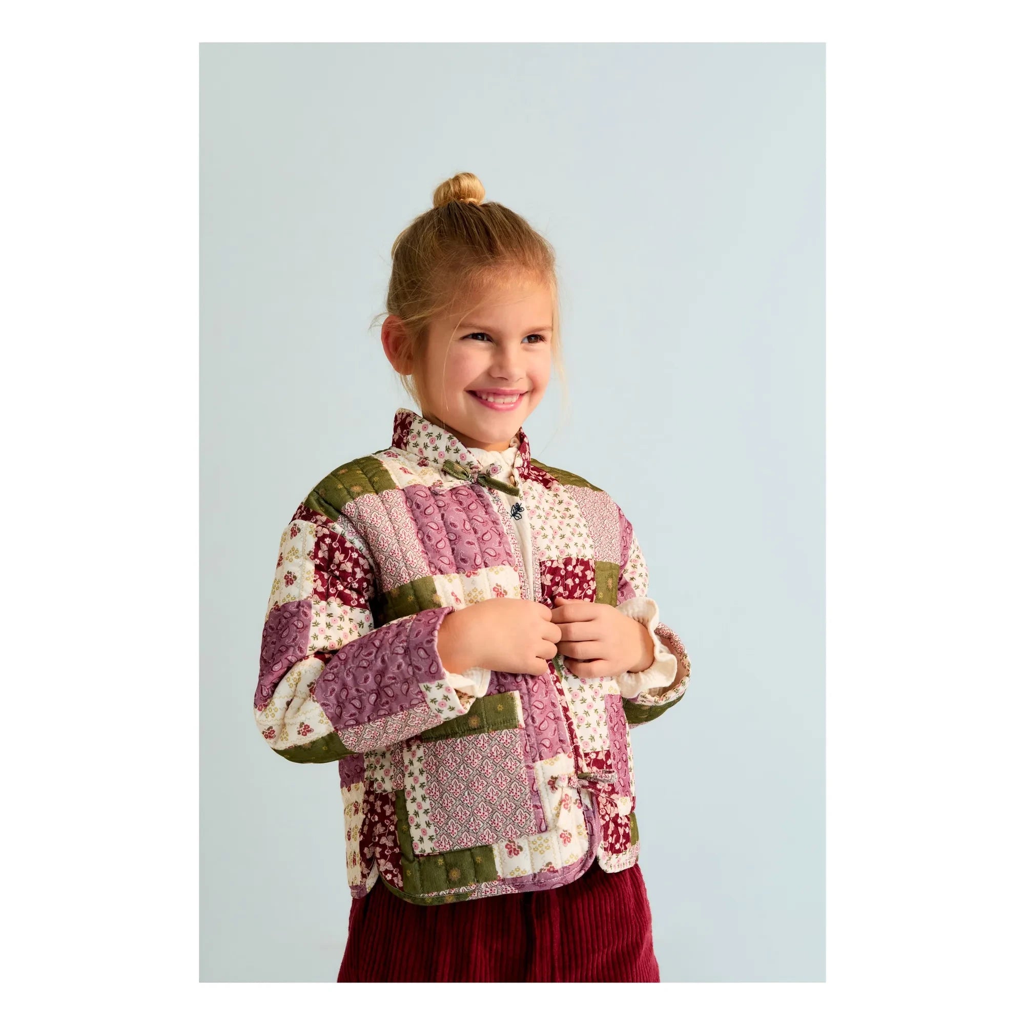 the new society - Melba Patchwork Jacke | Rosa