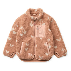 Liewood - Nolan Sherpa Jacke Recycelte Faser Herzen | Rosa