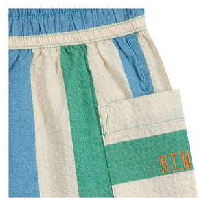 Bonton - Gestreifte Lois Shorts mit Taschen | Ecru
