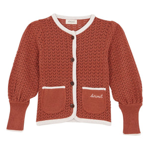 birinit - Kuschelige Strickjacke | Terrakotta