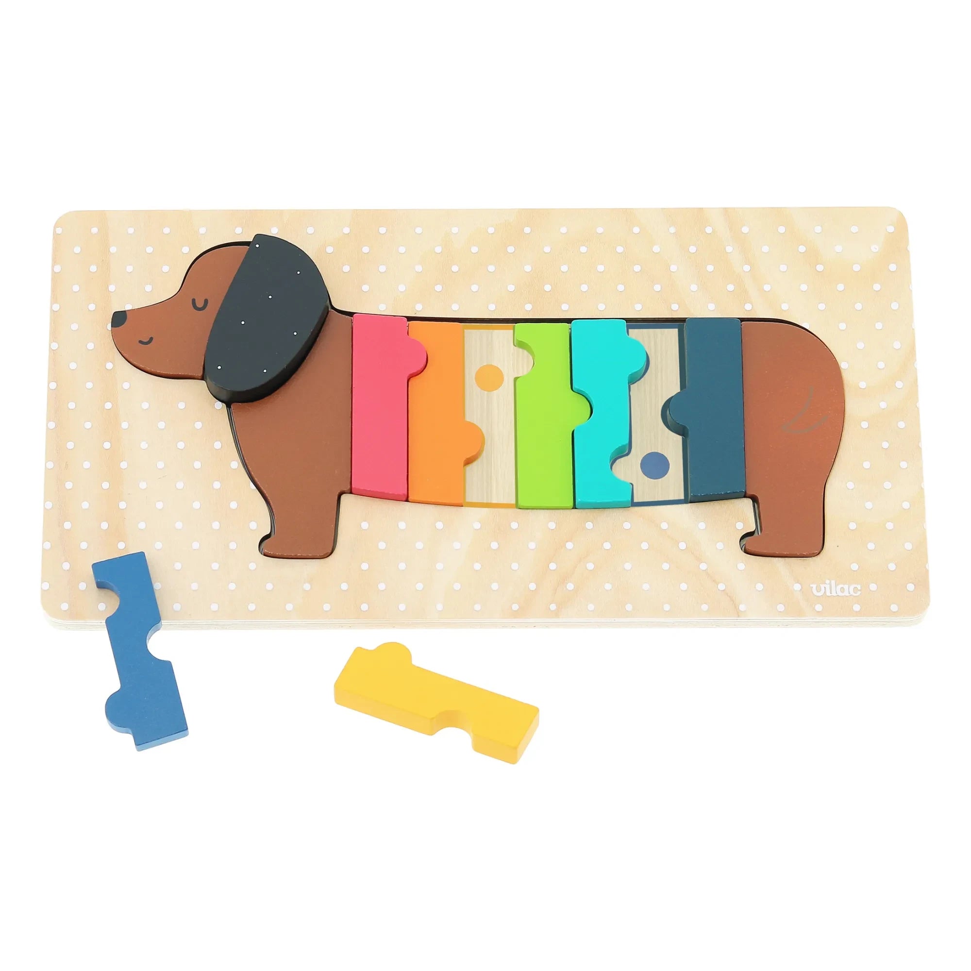 Vilac - Andy Westface Müll-Hund Formenpuzzle
