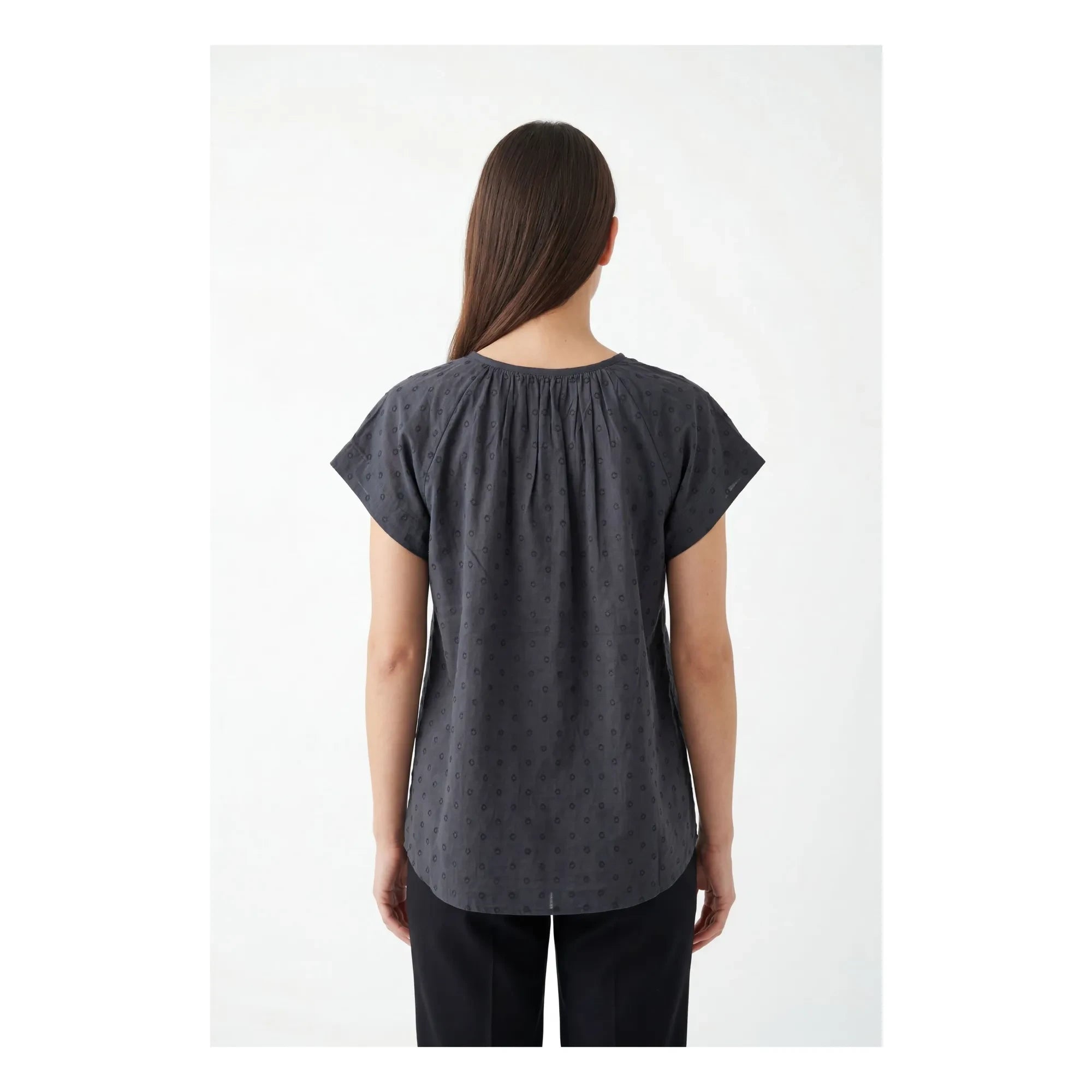 BELLEPIECE - Sistelo Baumwollbluse | Grau