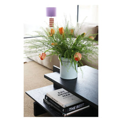 &Klevering - Turban Keramikvase | Hellblau