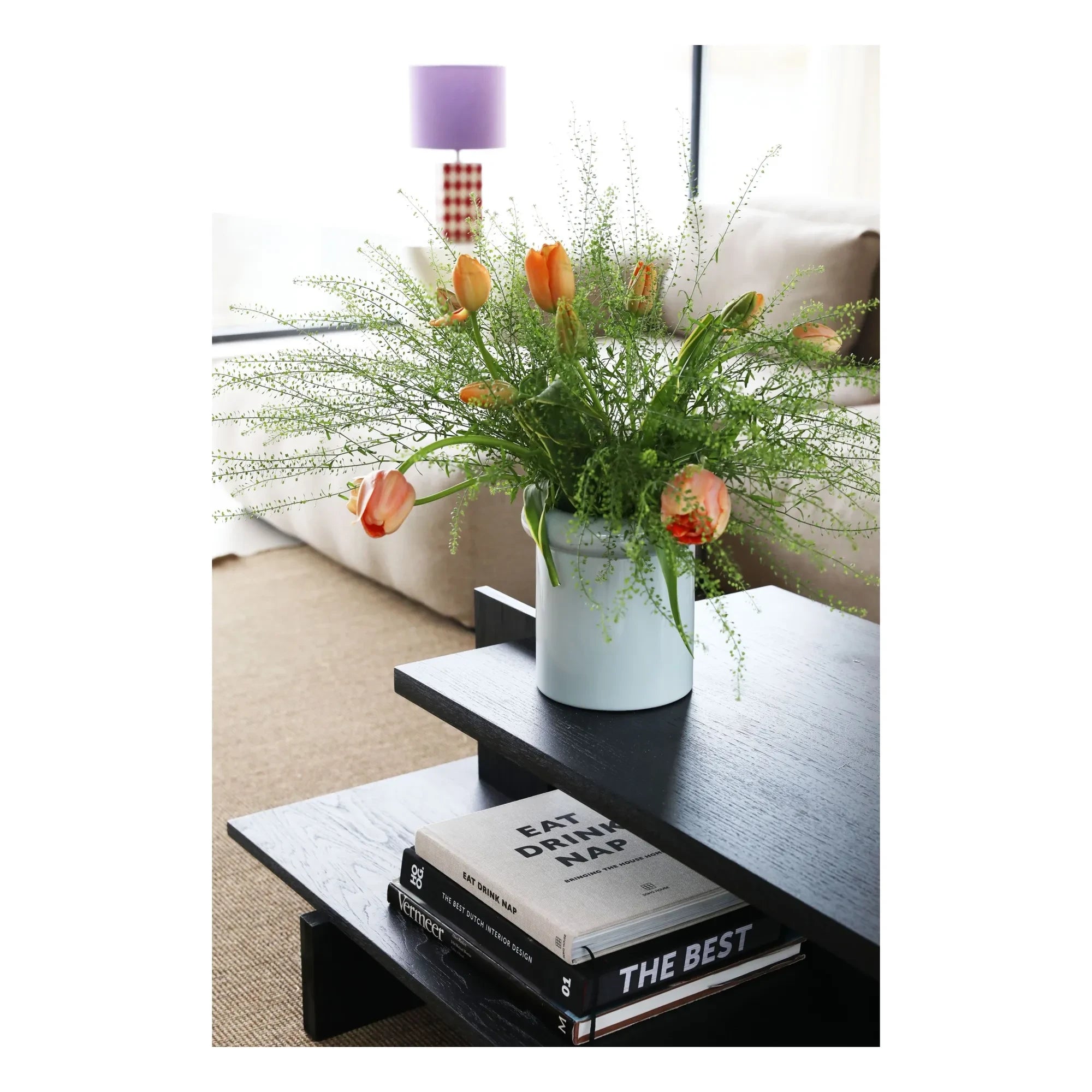&Klevering - Turban Keramikvase | Hellblau