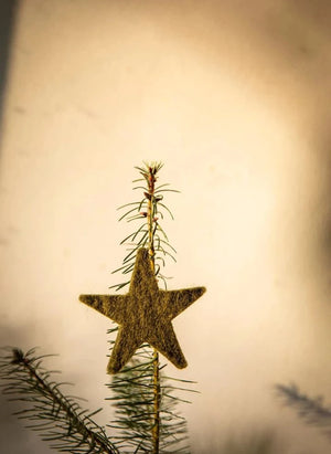 Muskhane - Filz "Shooting Stars" Girlande | Moss Green