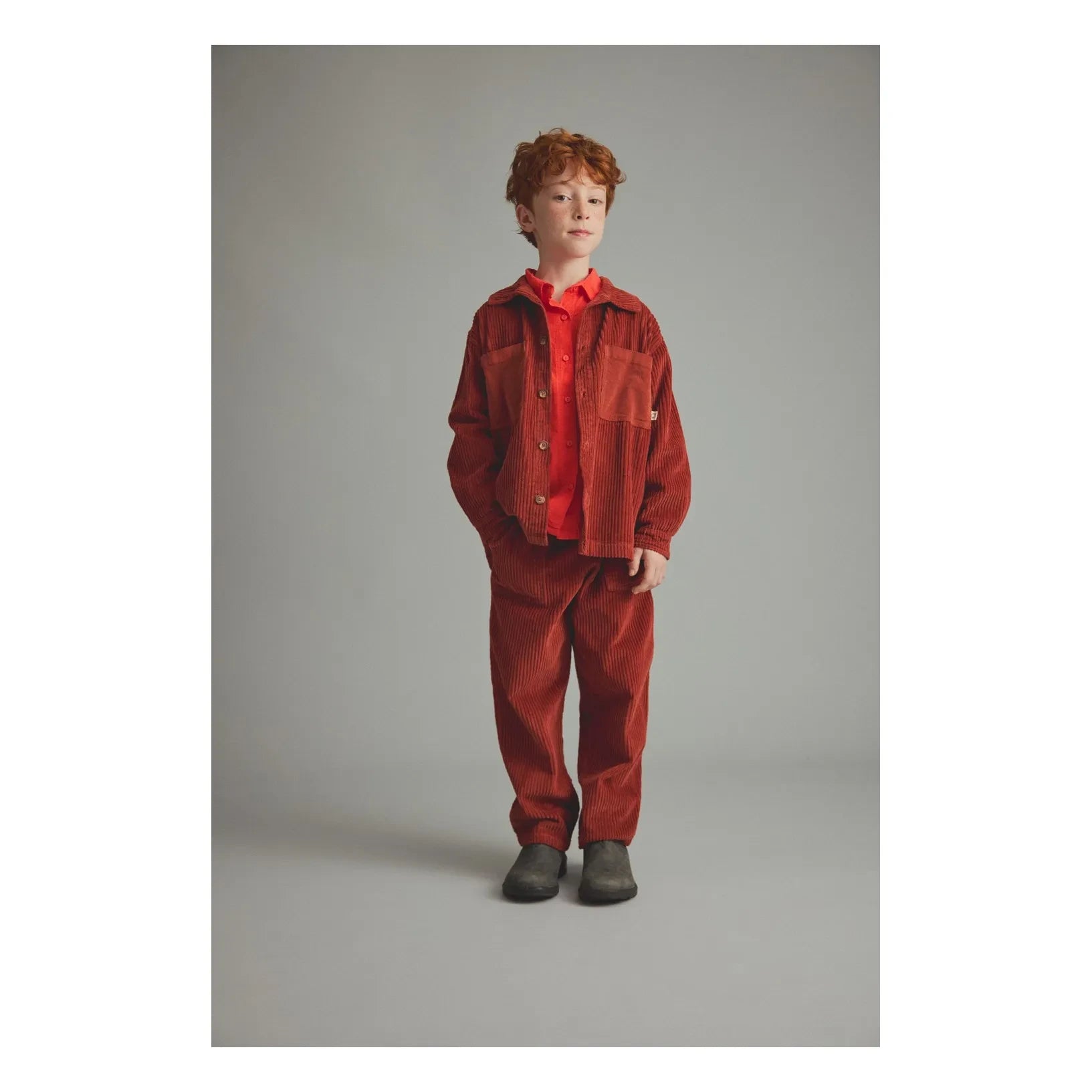 Cozmo - Salem Cord Bio-Baumwoll-Hose | Ziegelrot