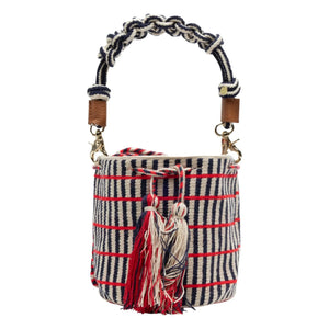 Guanabana - Umhängetasche Macramé Mittel | Dunkelblau