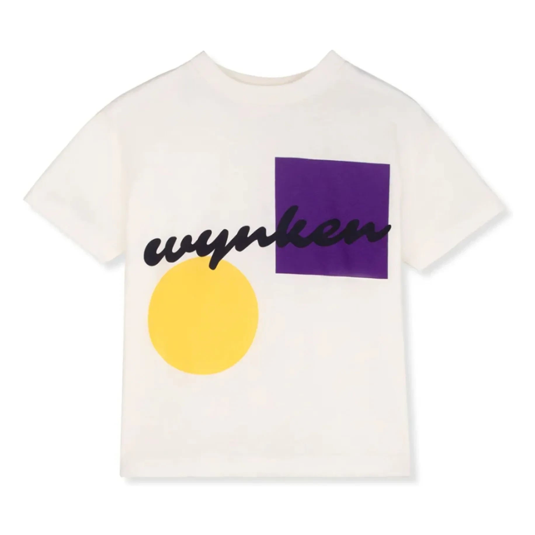 Wynken - Geometrisches T-Shirt Bio-Baumwolle | Ecru