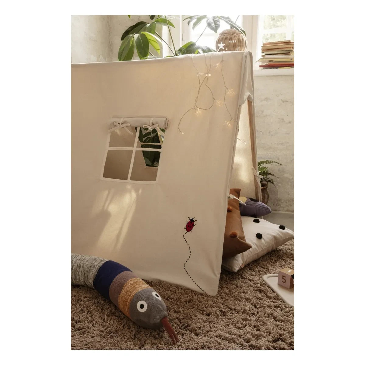 Ferm Living Kids - Zelt Marienkäfer | Off-white