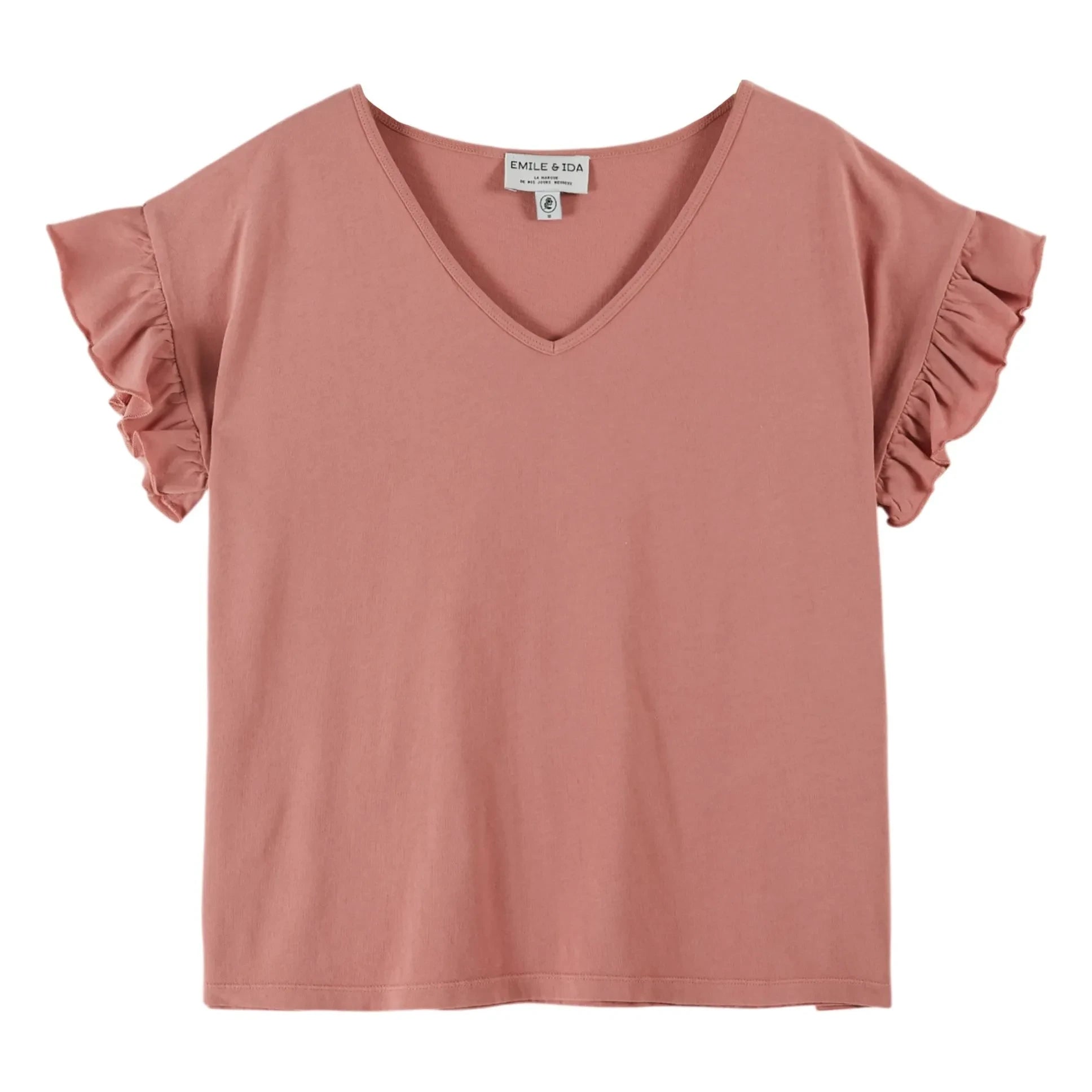 Emile et Ida - T-Shirt aus Bio-Baumwolle | Rosewood