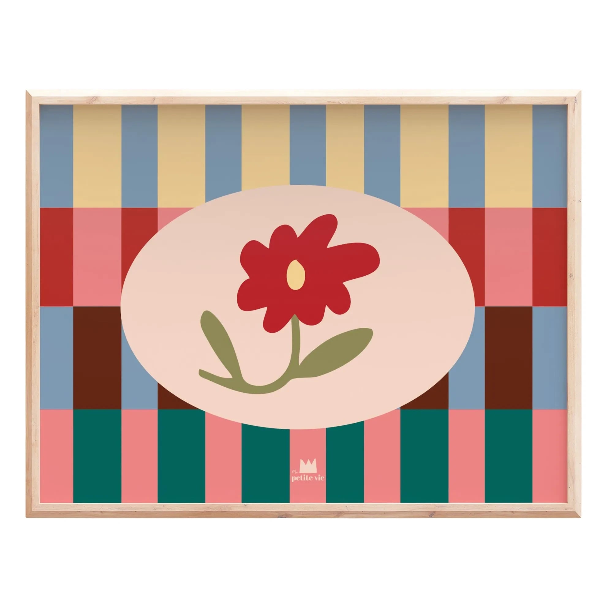 Ma petite vie - Grafik-Blumenposter