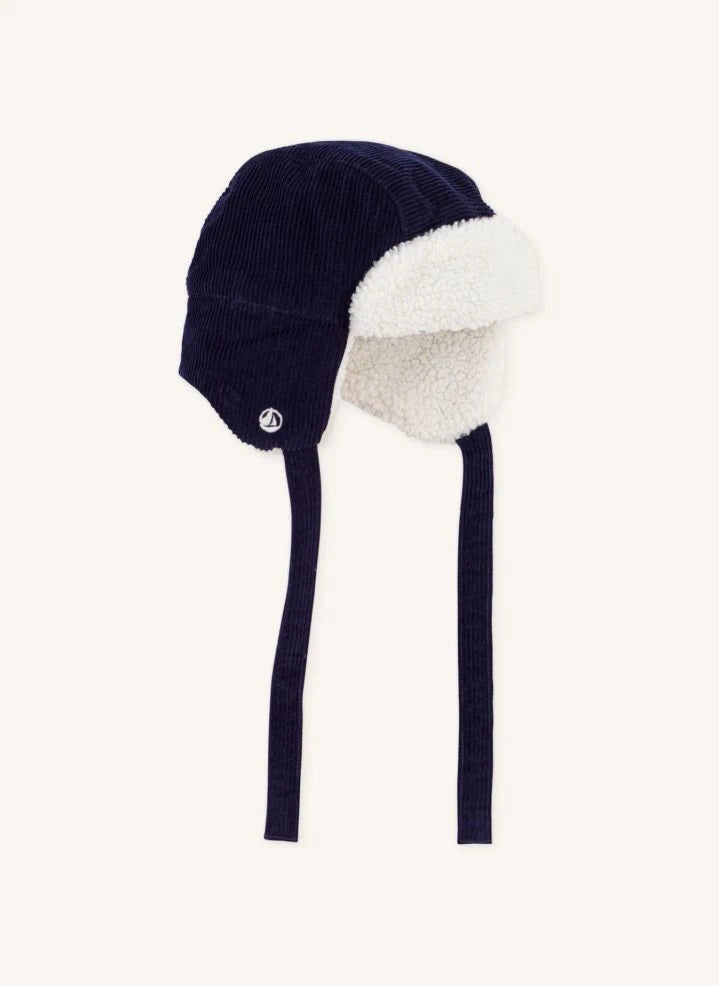 Petit Bateau - Chapka im Sherpa-Stil | Nachtblau