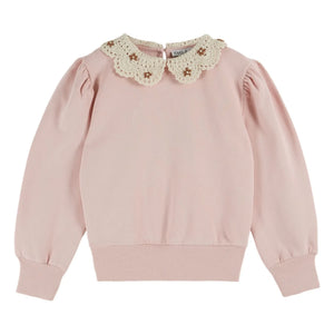 Emile et Ida - Claudine Yaka Sweatshirt Bio-Baumwolle | Rosa