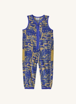 Patagonia - Shearling-Overall aus recyceltem Fleece | Blau