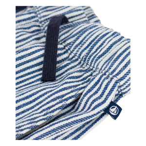 Petit Bateau – Gestreifte Bio-Baumwollhose | Blau
