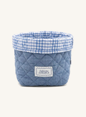 Editions Aimable - Paul Aufbewahrungskorb | Blauer Chambray