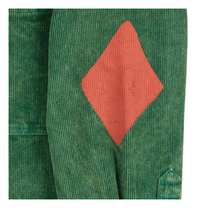Bobo Choses - Samt-Yoke-Bluse | Grün