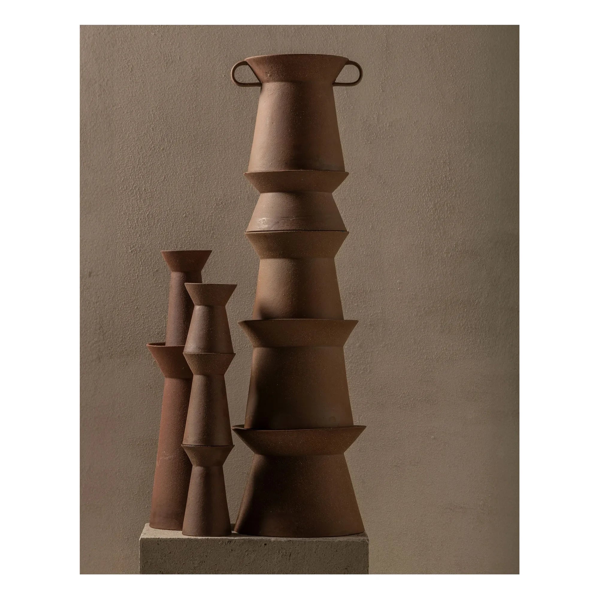 Serax - Marie-Ann Steinschale Vase, Marie Michielssen | Ziegelrot