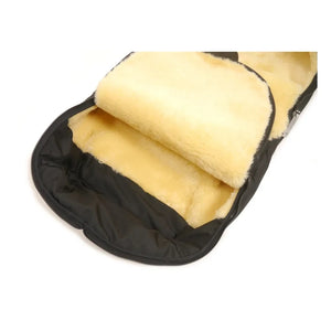 Kaiser - Premium Lammfellfußsack | Schwarz