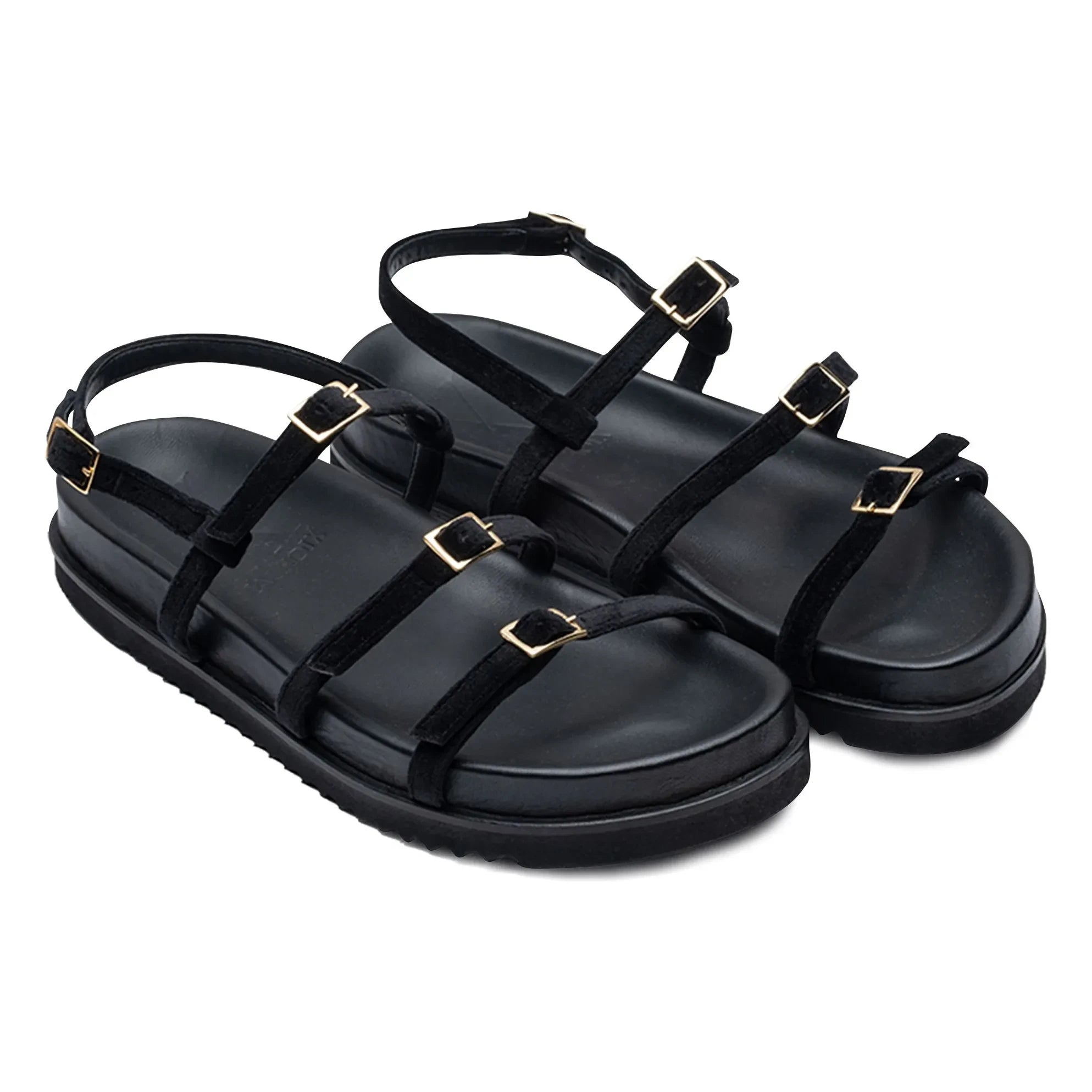 Lachoix - Ella Leder-Sandalen | Schwarz