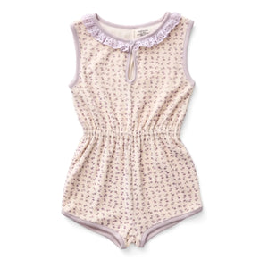 Soor Ploom - Combishort Club Fleurie Bio-Baumwolle | Gebrochenes Weiß
