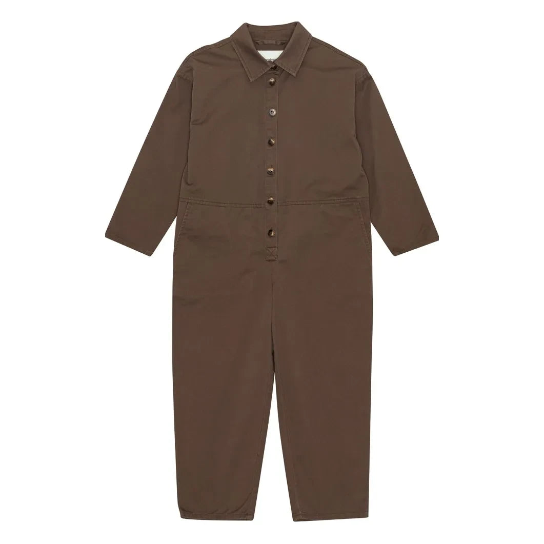 brunobruno nation - Larry Bio-Baumwoll-Overall | Braun