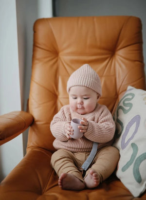 Mushie - Silikon Babybecher | Flieder