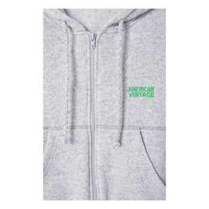 American Vintage - Evona Sweatshirt mit Reißverschluss | Hellgrau