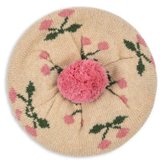 Konges Sløjd - Belou Cherry Woll-Beret | Beige