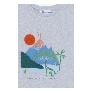 Tartine et Chocolat - Chiné Volkan T-Shirt | Grau