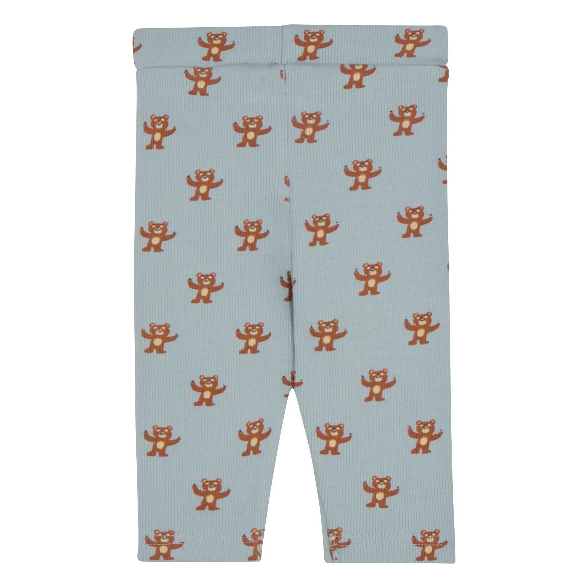 The Campamento - Teddy Bear Ribbed Leggings | Hellblau