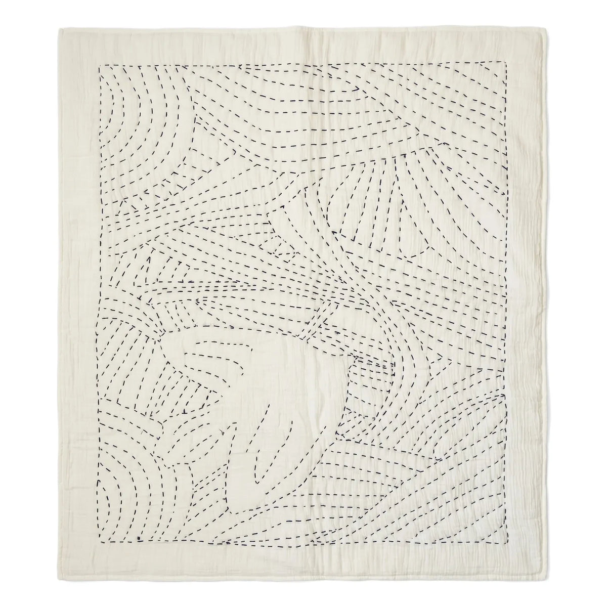 Editions Aimable - Penelope Vogel-Bettüberwurf | Elfenbein-Musselin