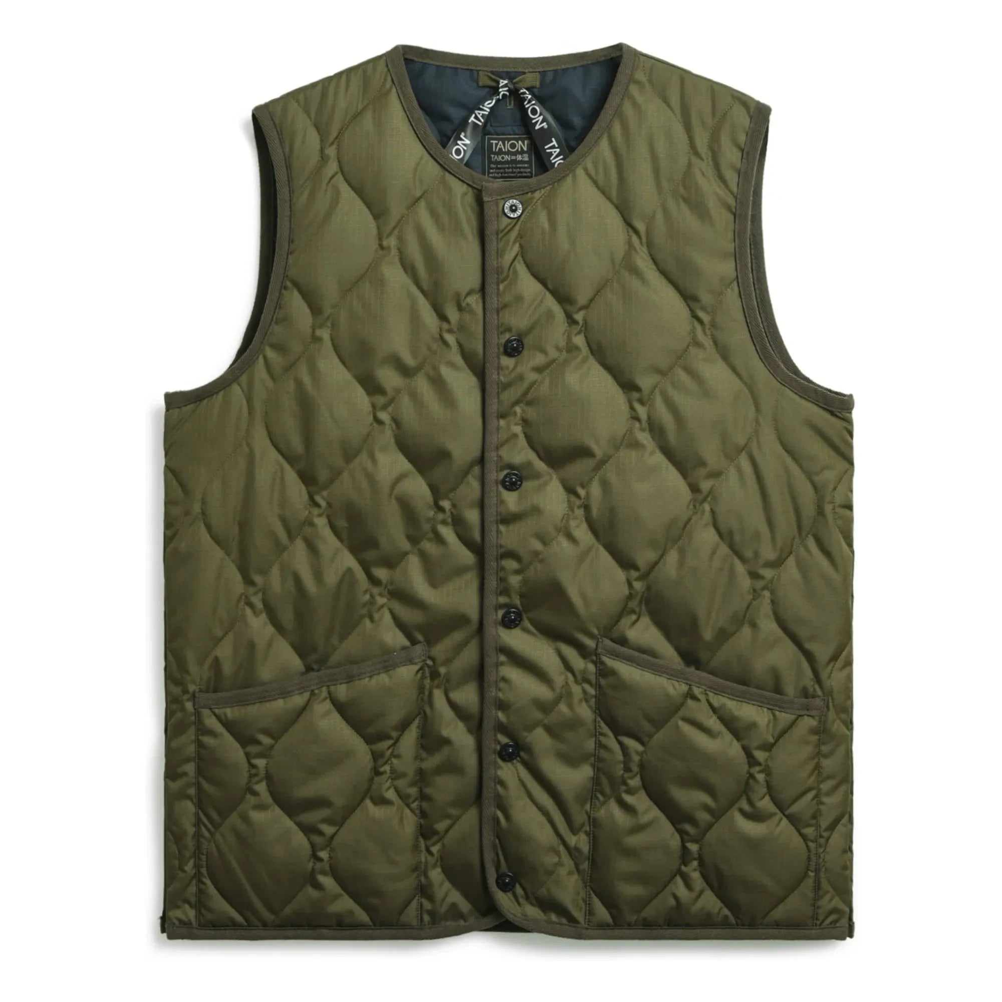 Taion - Unisex Militär Weste | Dunkles Khaki