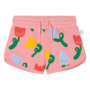 Stella McCartney Kids - Short Fleurs | Rosa