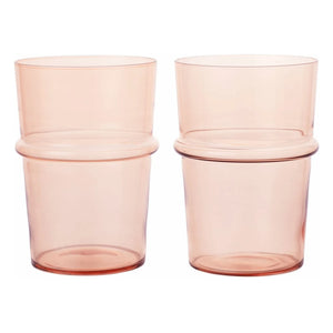 Ferm Living - Boya Gläser - 2er Set | Himbeere