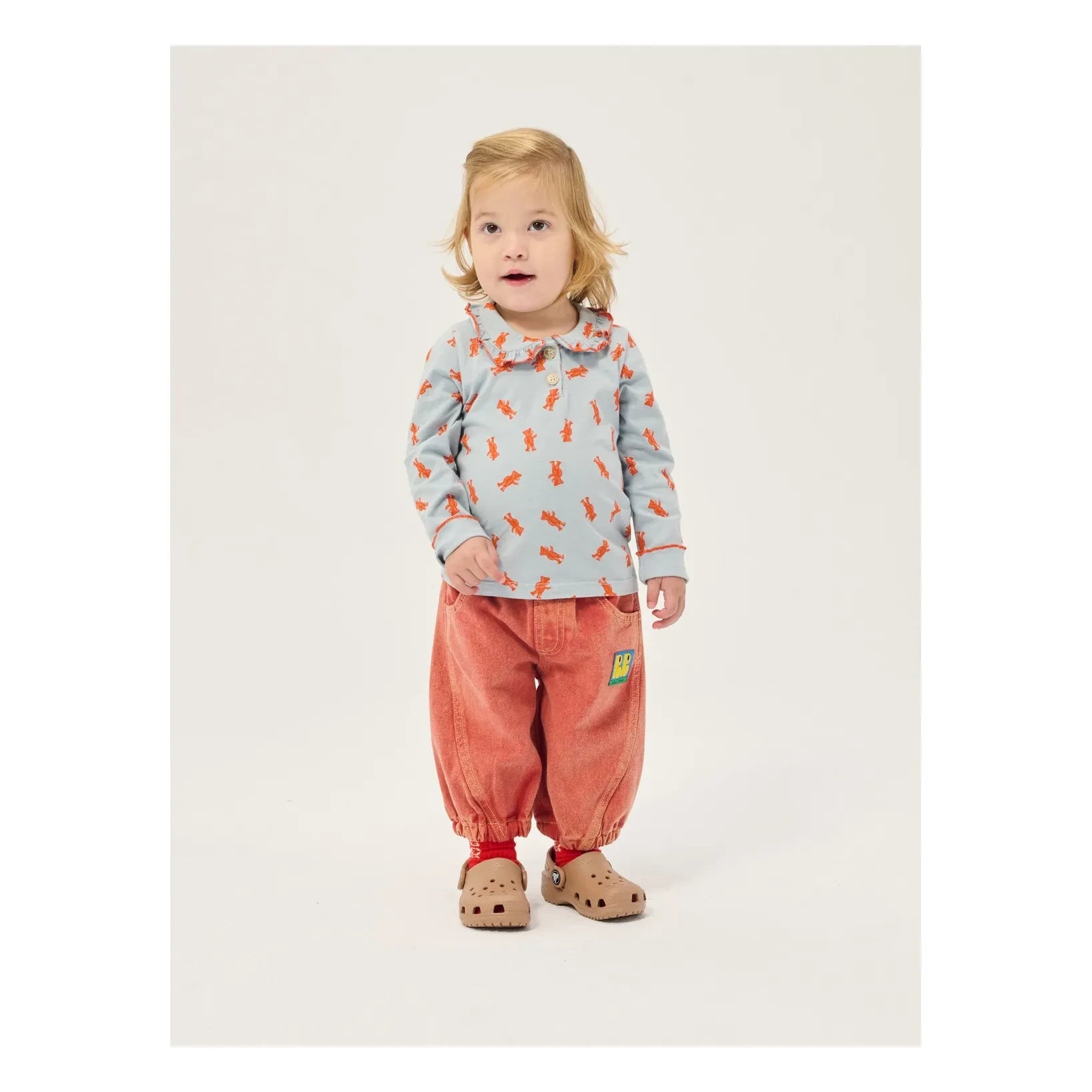 Bobo Choses – Jeans aus gewaschener Bio-Baumwolle | Rot