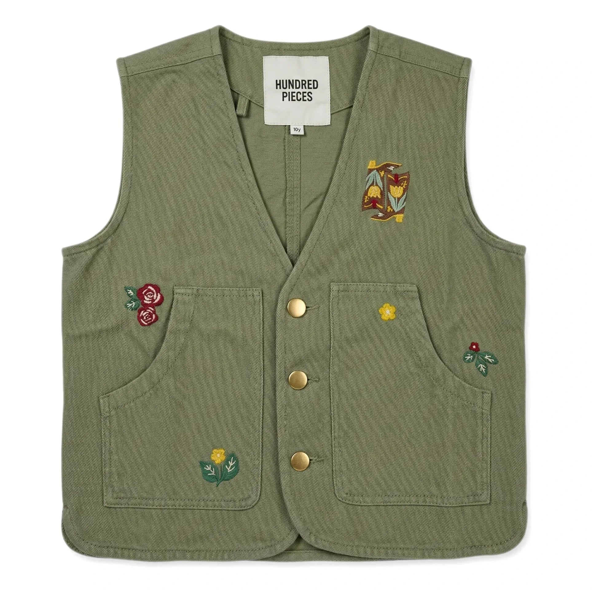 Hundred Pieces – Mara Ärmellose Jacke Stiefel | Mandelgrün