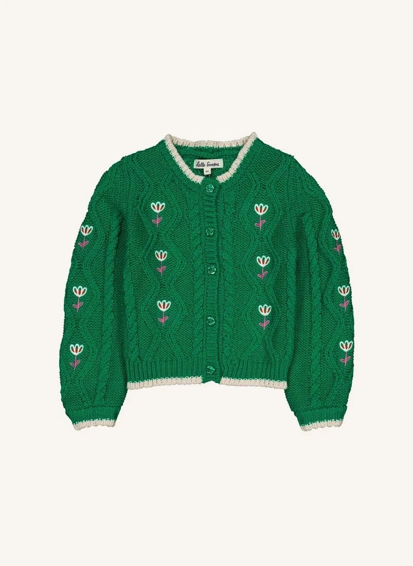Hello Simone - Lison Cardigan | Grün