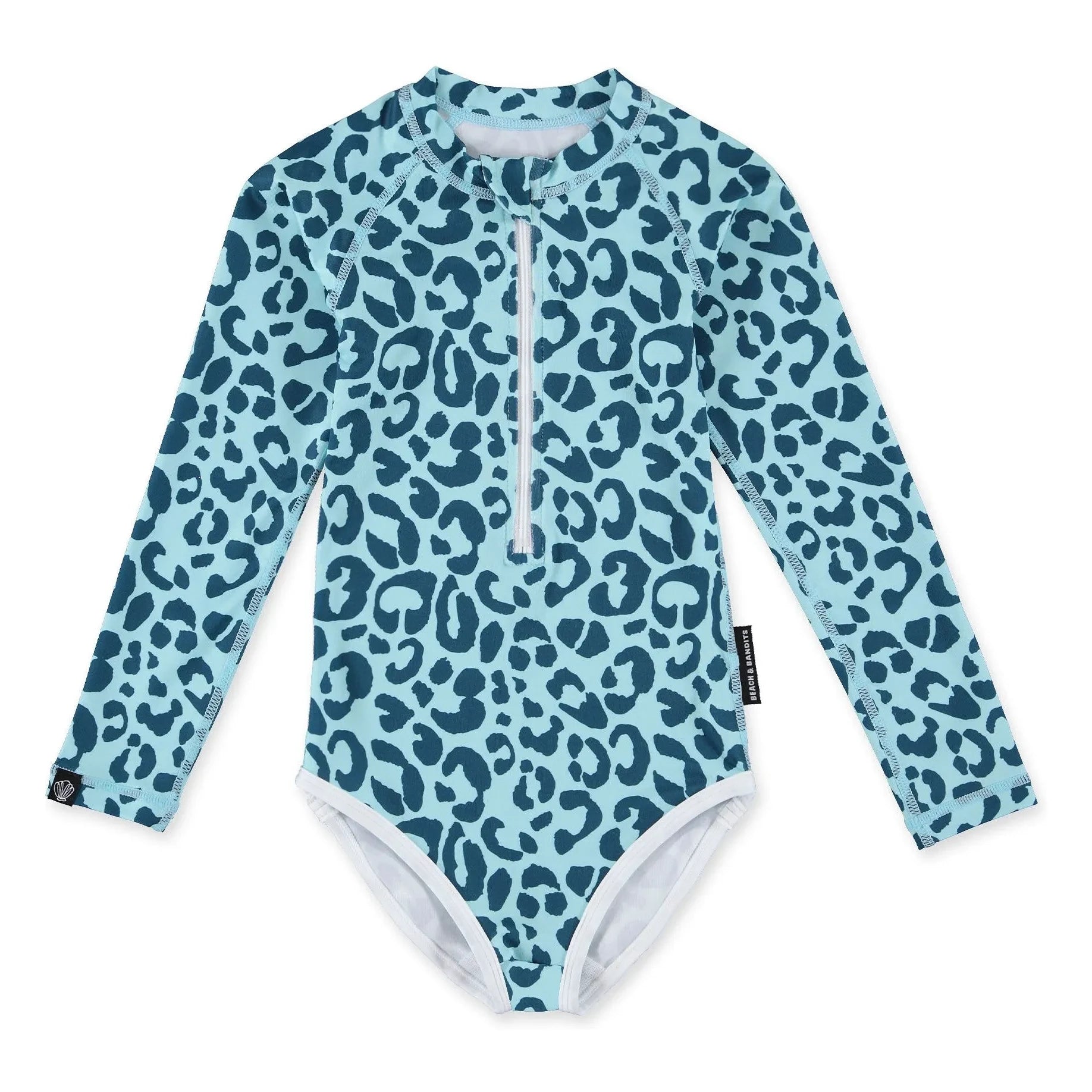 Beach & Bandits - Ocean Leopard UV-Schutz-Badeanzug aus recycelten Fasern | Blau