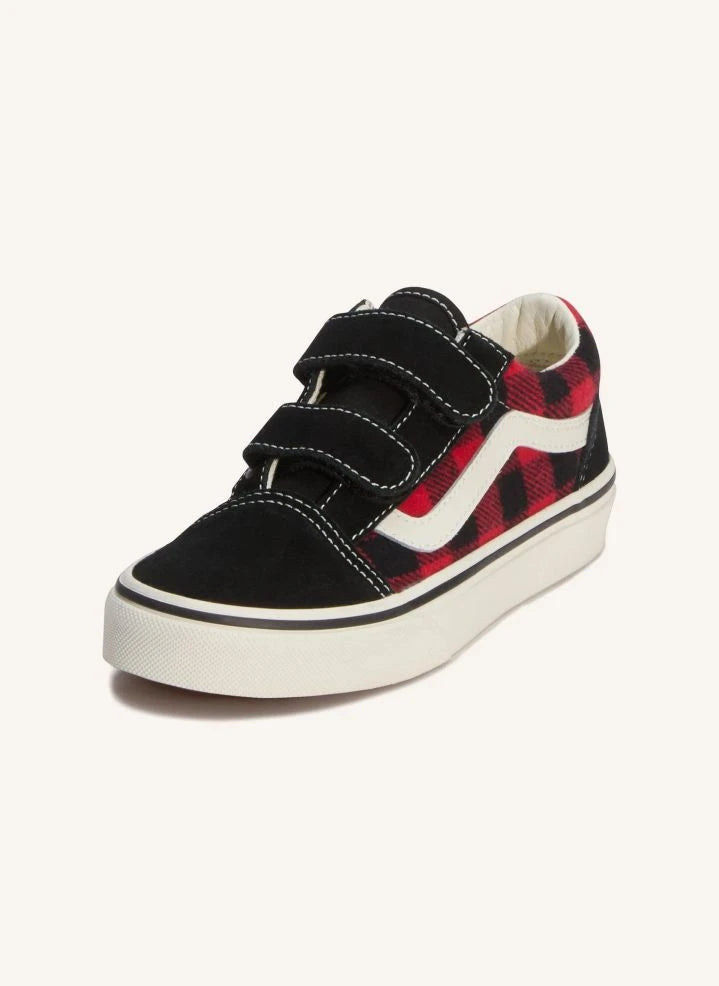 Vans - Scratch Sneakers Old Skool V Buffalo Plaid Kareli | Kırmızı