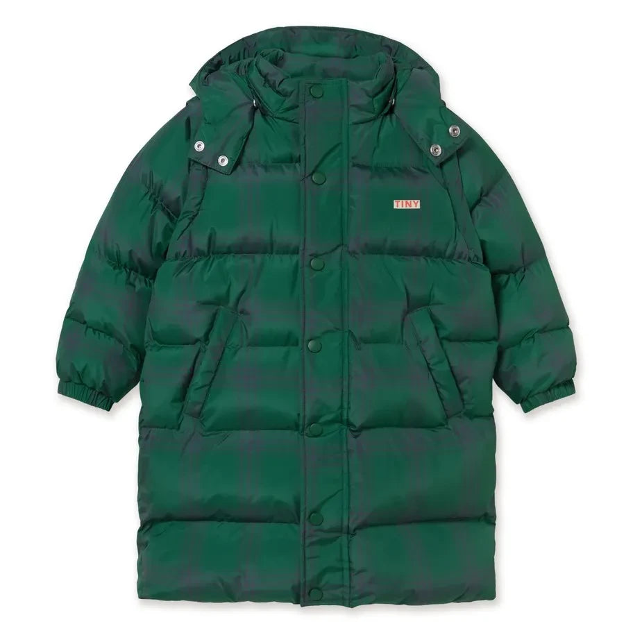 Tinycottons - Tartan Pufferjacke | Grün